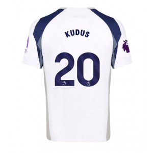 Fotbalové Dres Tottenham Hotspur Mohammed Kudus #20 Domácí Oblečení 2025-26 Krátký Rukáv